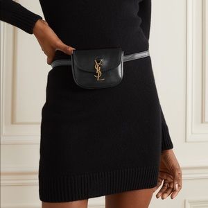 Saint Laurent Kaia Mini Belt Bag in Black